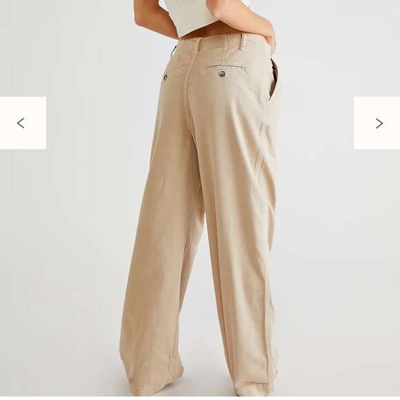 Free People, NWT, Addy Chino, Size 0, khaki color - Picture 3 of 4